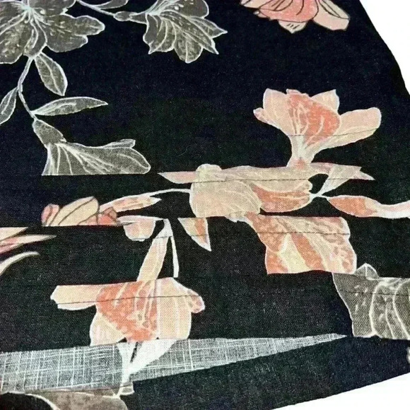 Nicole Miller Original Sz. M Linen Blend Floral Dress Business Casual Party - Picture 7 of 16